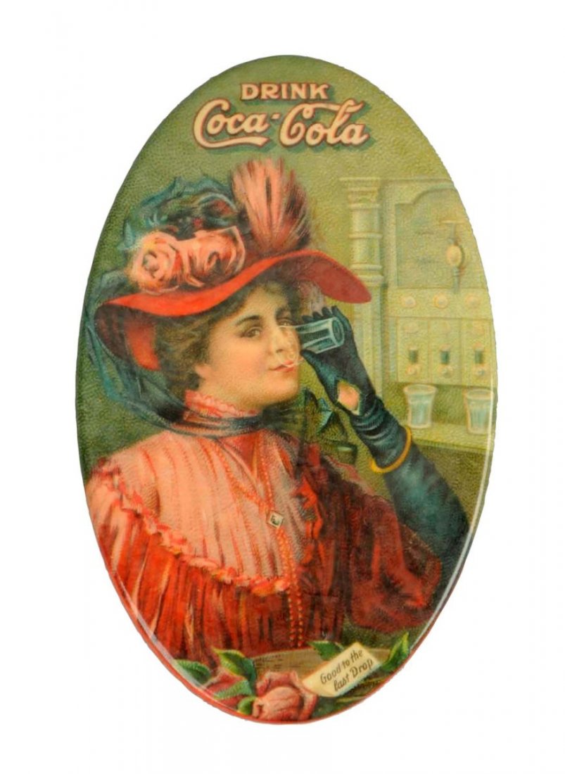 1908 Coca Cola Celluloid Pocket Mirror. (1 of 2)