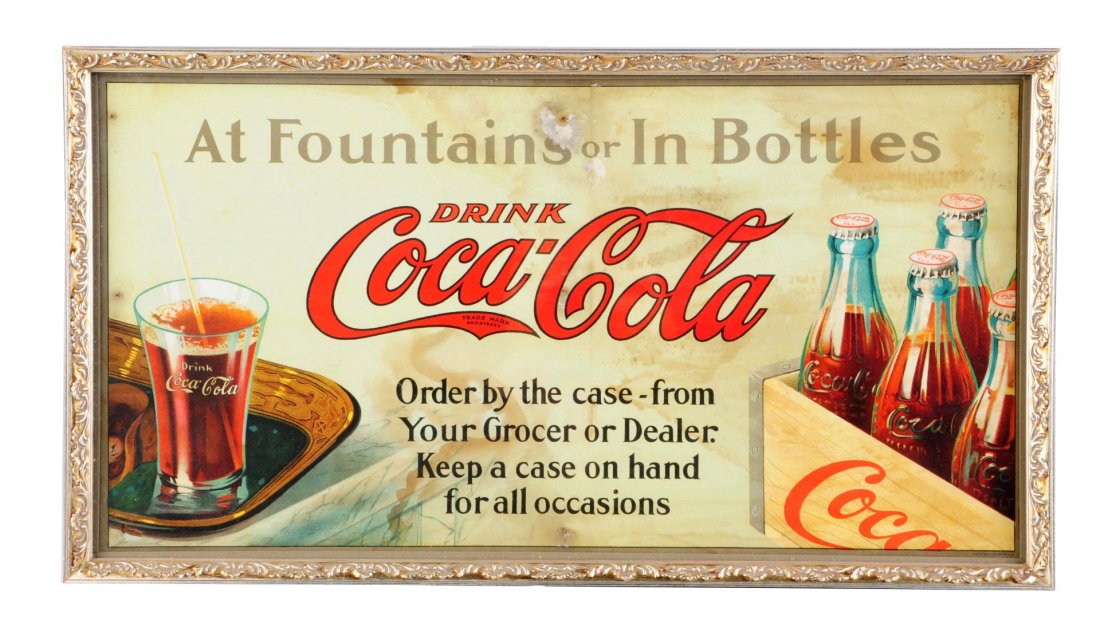 1915 Coca Cola Trolley Sign. (1 of 1)