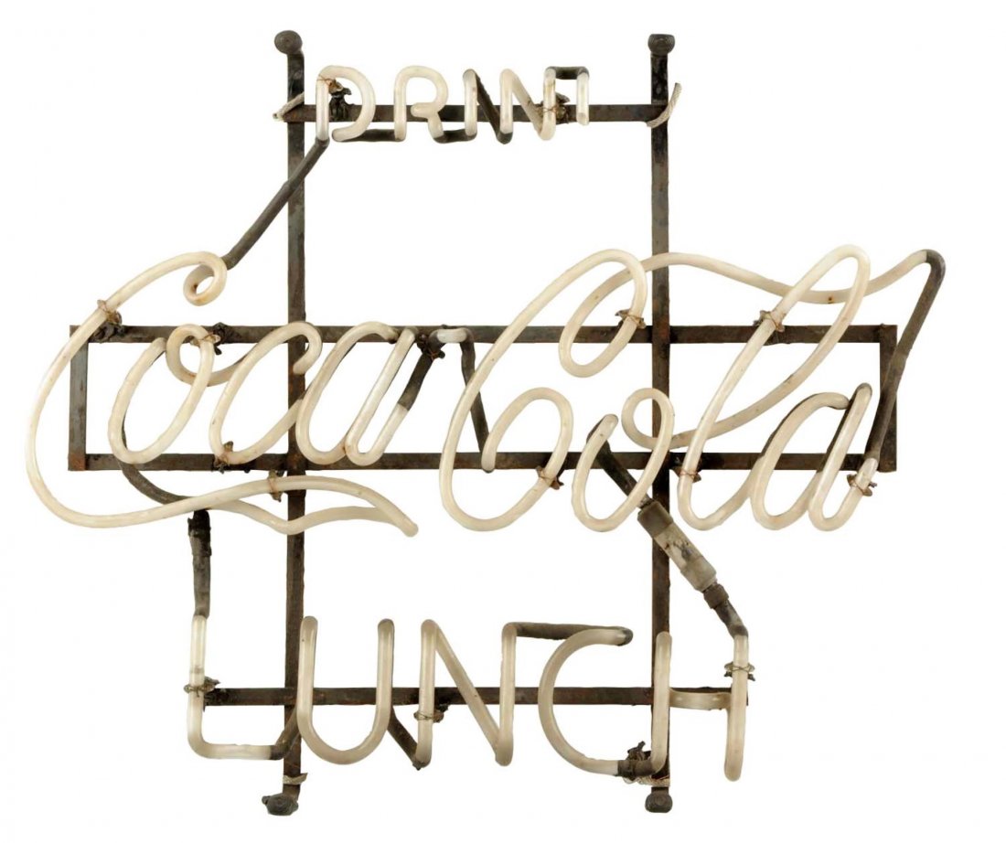 Drink Coca-Cola Lunch Neon Window Sign. (1 of 2)