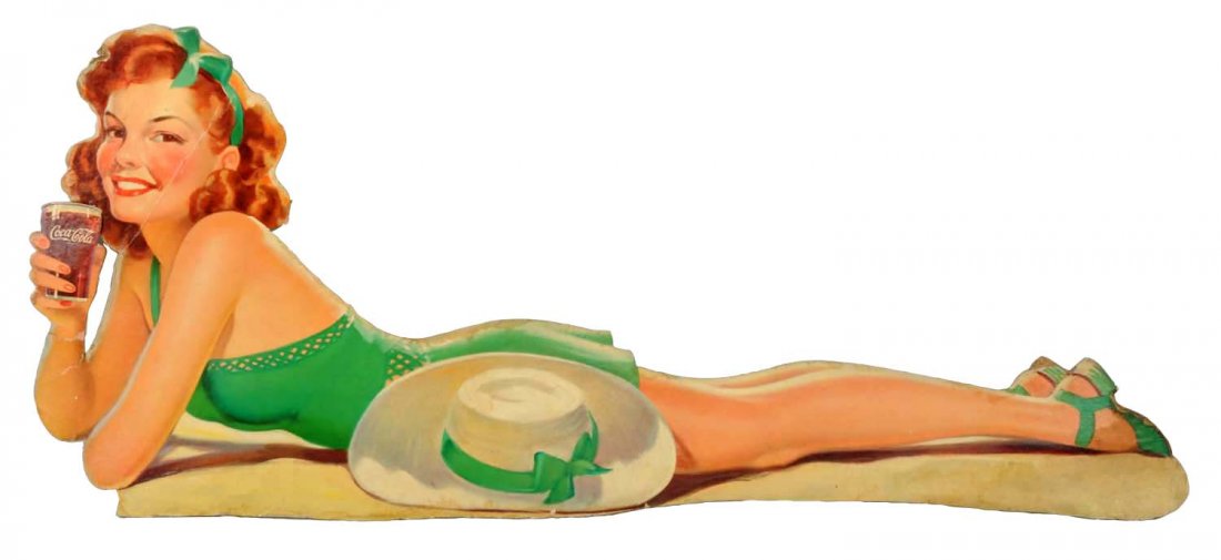 1946 Coca-Cola Bathing Girl Festoon. (1 of 3)