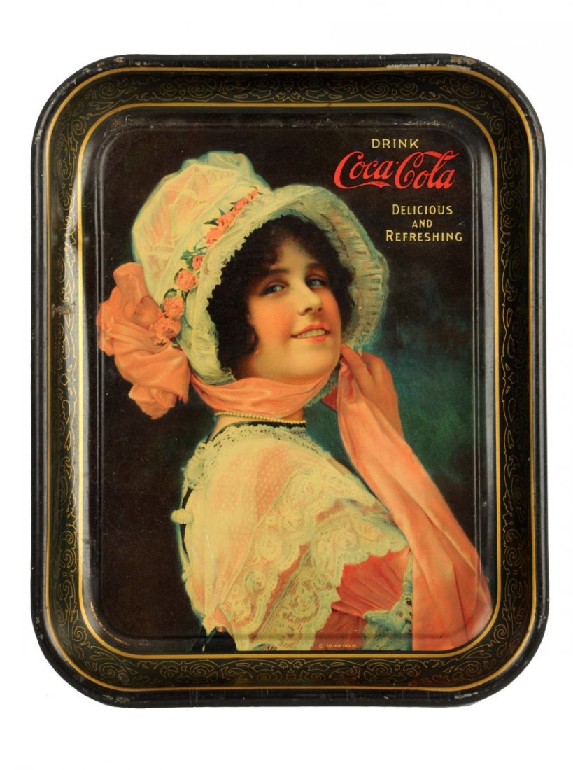 1914 Coca - Cola Advertising Serving Tray. (1 of 1)