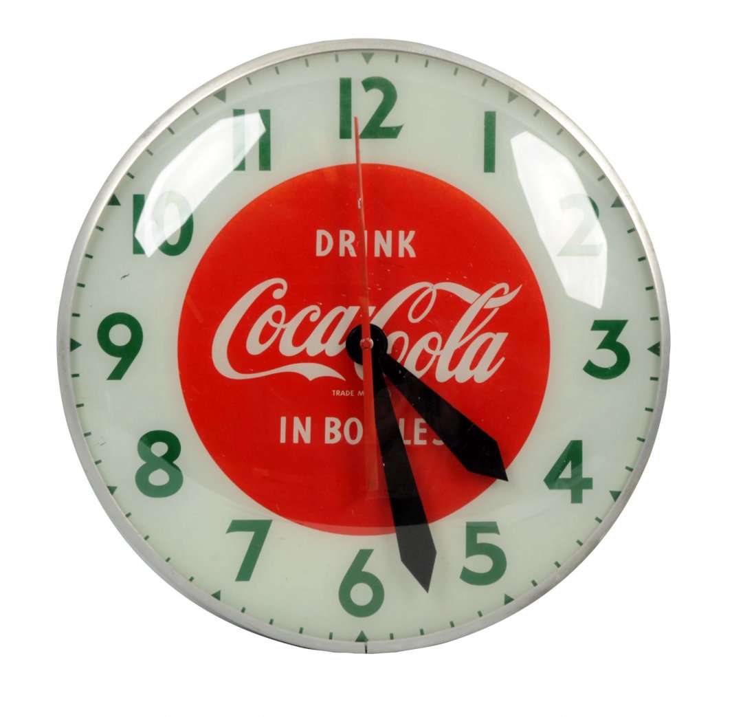 Swihart Drink Coca-Cola Advertising Clock. (1 of 1)