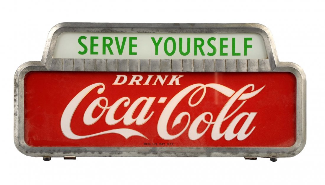 1950"s Coca-Cola Countertop Light-Up Display. (1 of 2)
