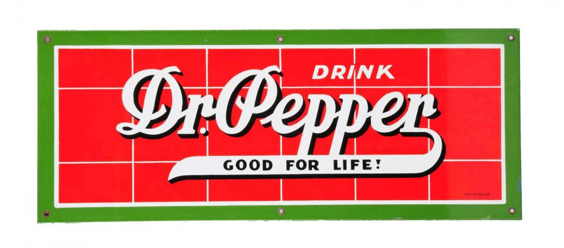 1940's Dr. Pepper Porcelain Sign. (1 of 1)