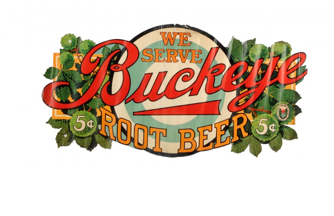 Large Buckeye Root Beer Diecut Window Sign. (1 of 1)
