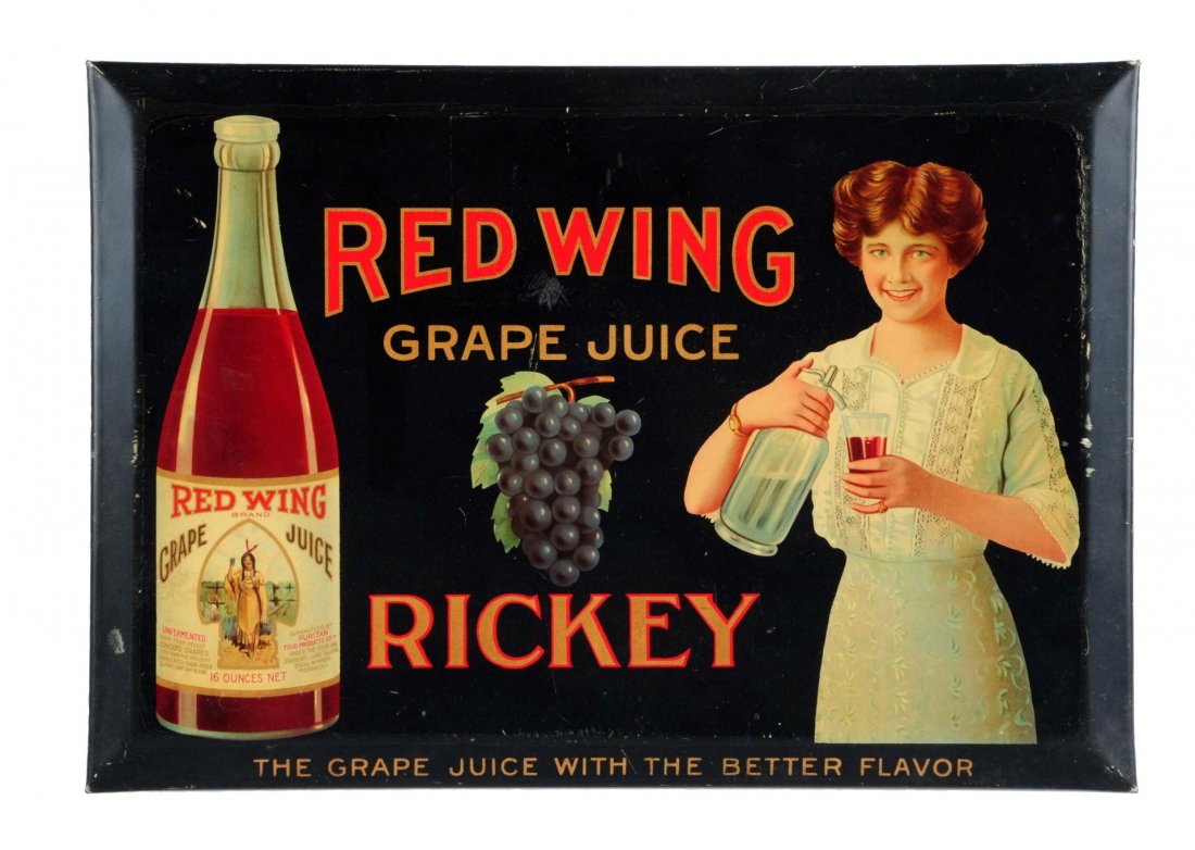 Rare 1920's Red Wing Tin Over Cardboard. (1 of 3)