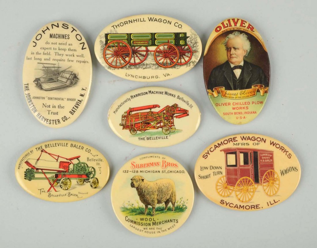 Lot of 7: Agriculture & Farming Pocket Mirrors. (1 of 1)