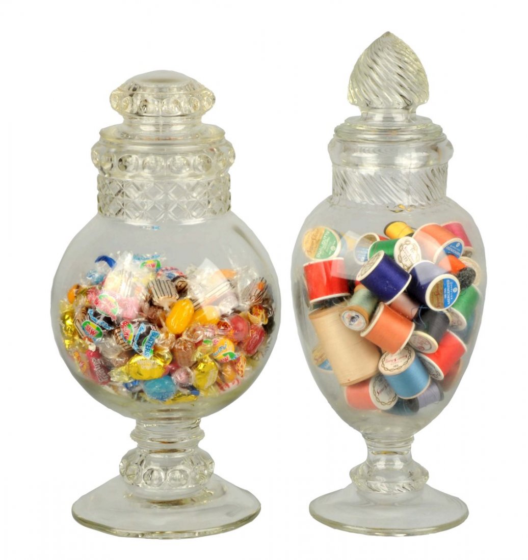 Lot of 2: Columbia Show Jar & Dakota Globe Jar. (1 of 1)