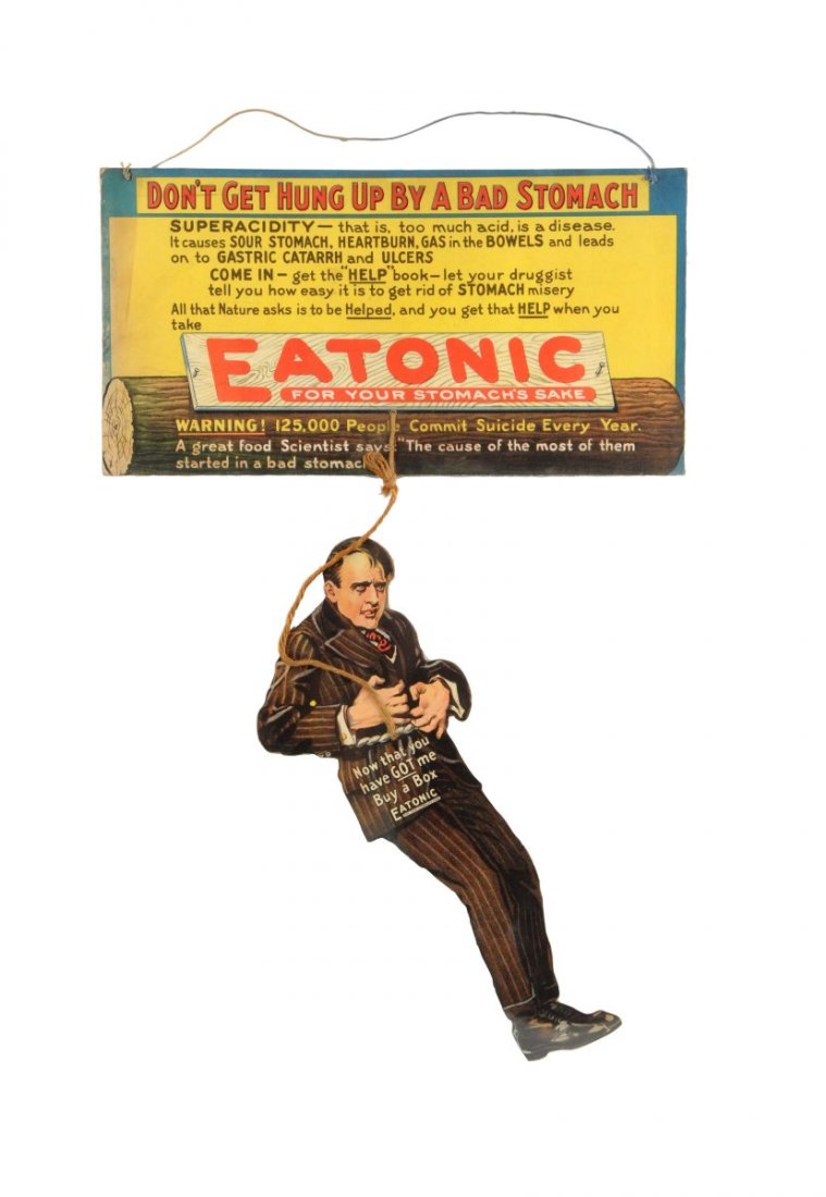 Eatonic Two Piece Hanging Advertising Sign. (1 of 1)