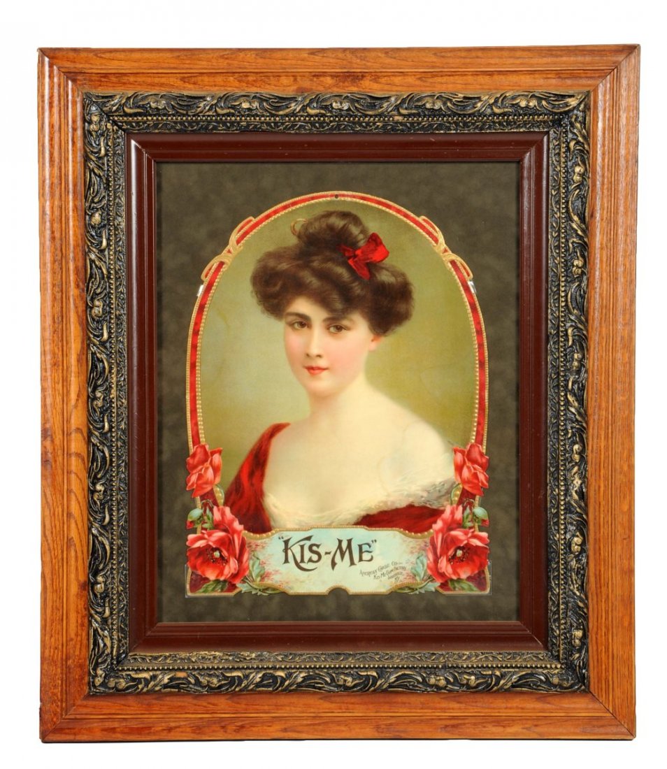 Kis-Me Gum Diecut Paper Advertising Sign. (1 of 1)