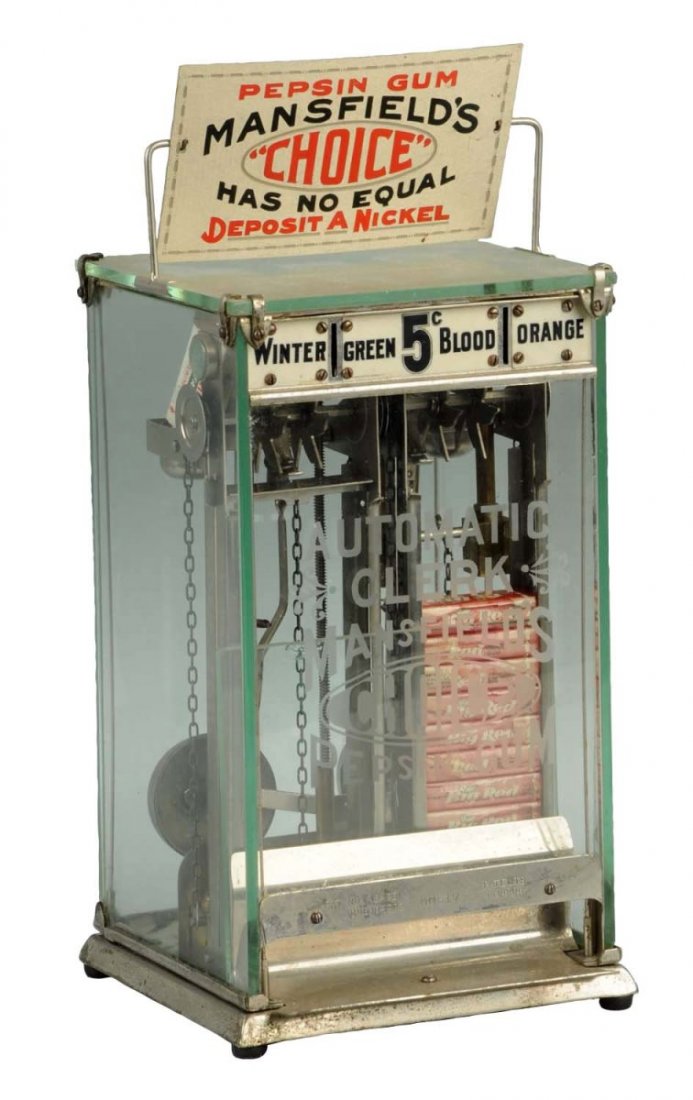 Mansfield’s Choice Pepsin Gum Vending Machine. (1 of 2)