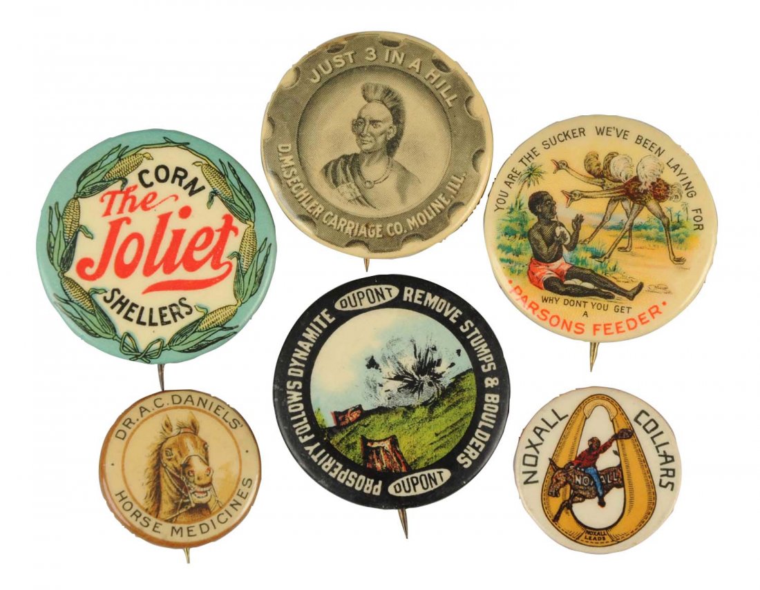 Lot of 6: Agriculture & Farming Pinbacks. (1 of 1)