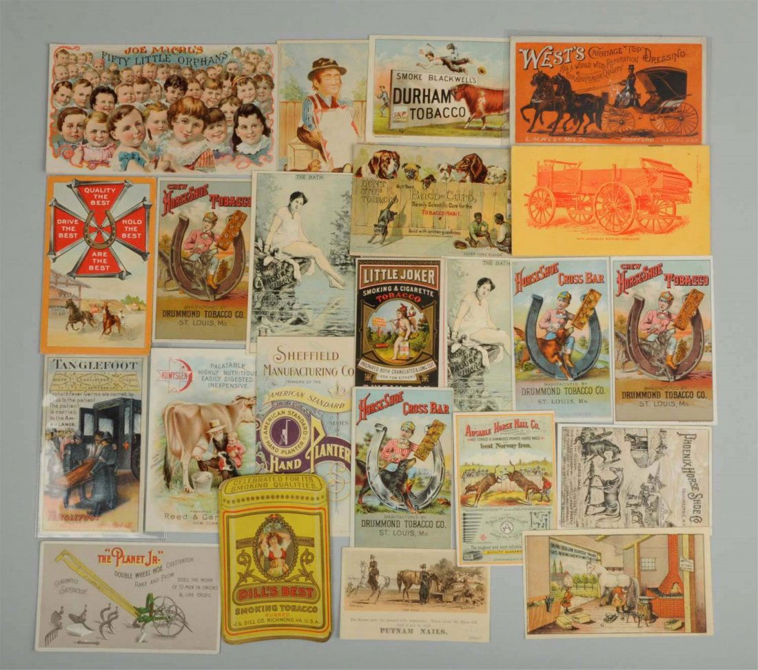 Lot of Agricultural & Tobacco Trade Cards. (1 of 1)