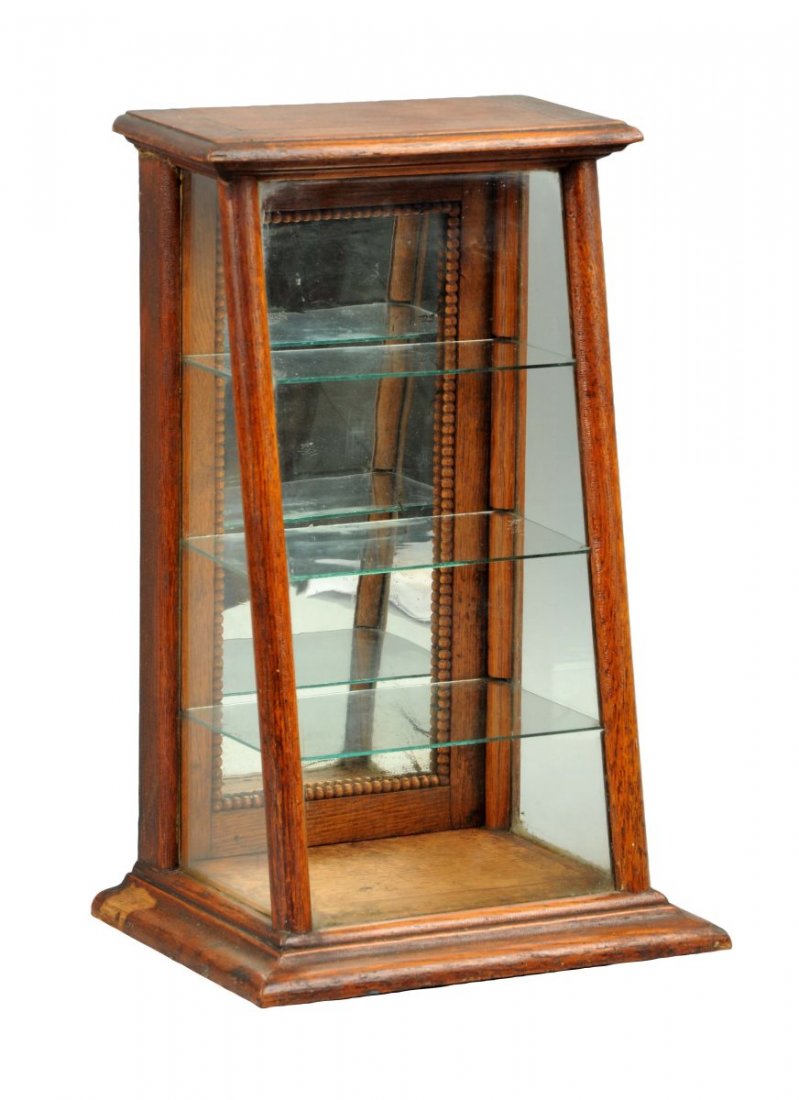 Country Store Mirrored Back Glass Display Case. (1 of 1)