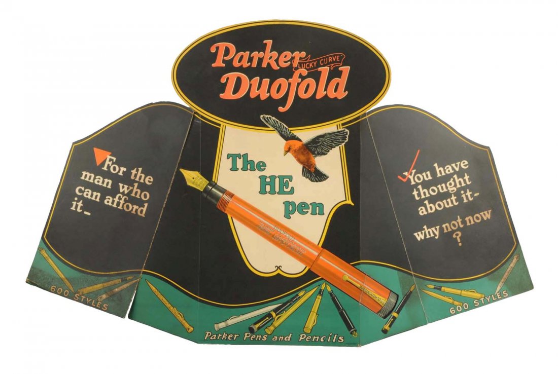 Parker Lucky Curve Duofold Fountain Pen Sign. (1 of 1)