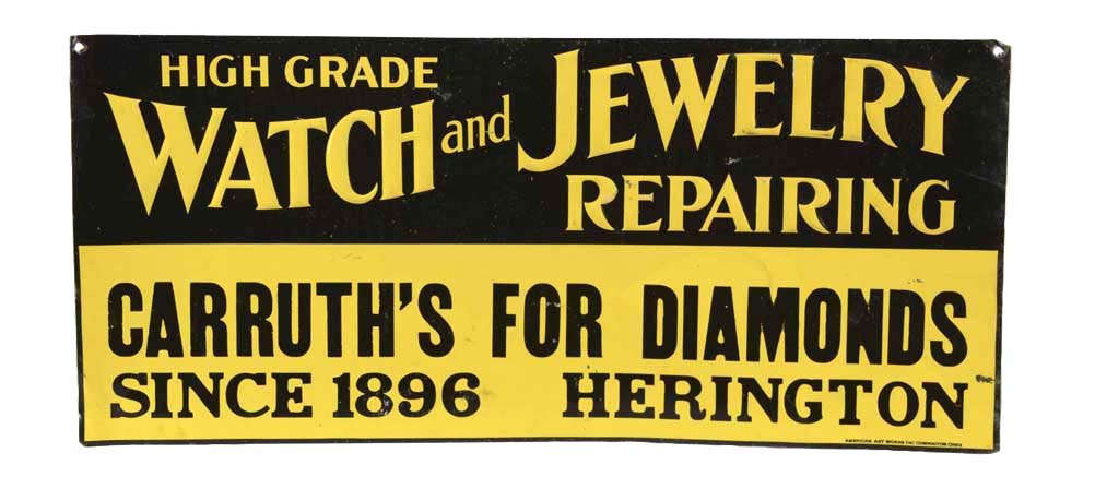 Carruth's For Diamonds Jewelry Store Sign (1 of 2)