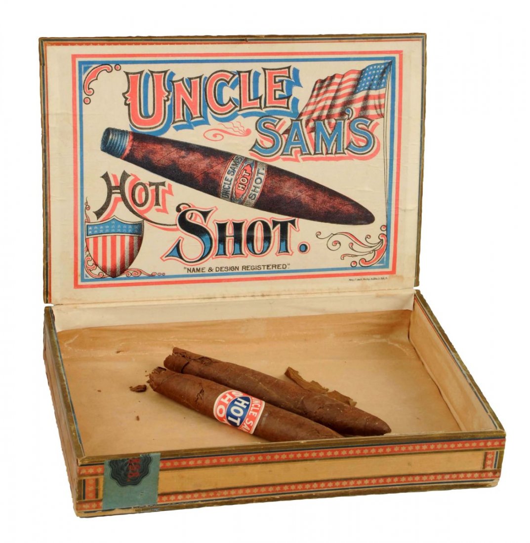 Uncle Sam's Hot Shot Cigar Box. (1 of 2)