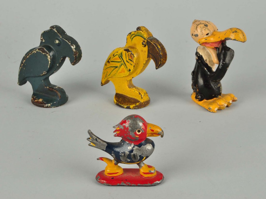 Lot Of 4: Cast Iron Bird Paperweights. (1 of 2)