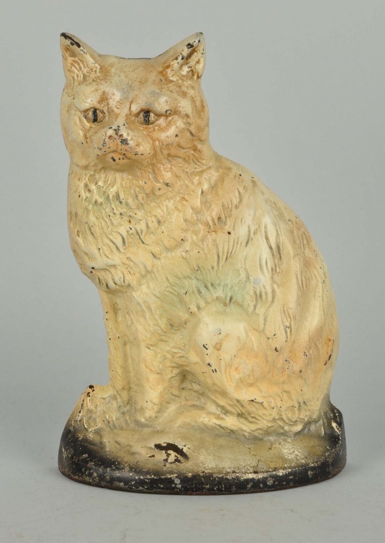 Cast Iron Sitting Cat Doorstop. (1 of 2)