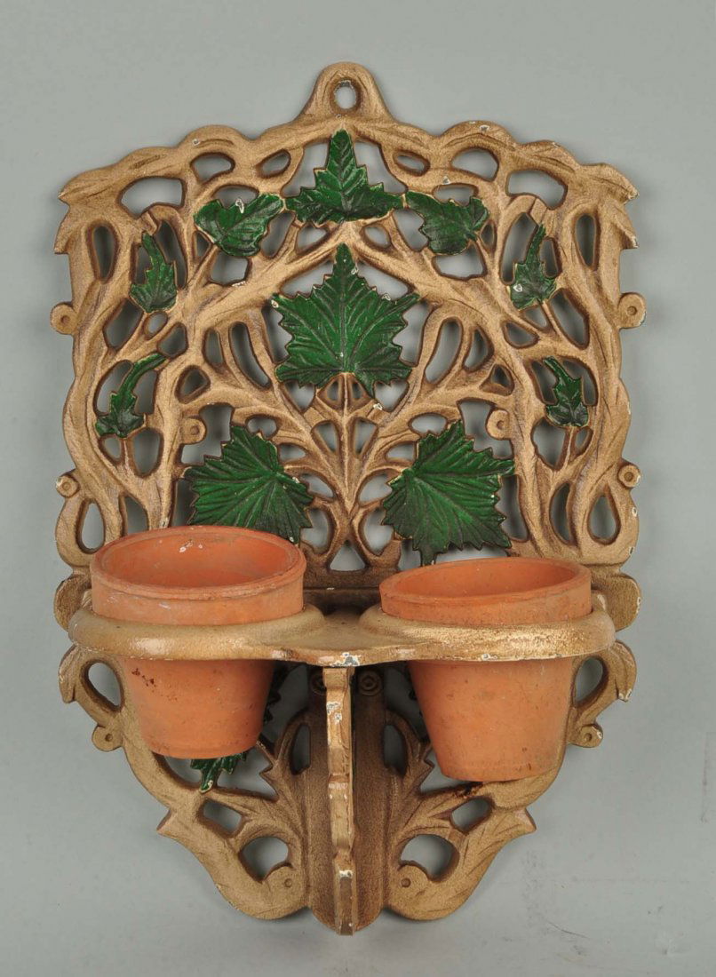 Cast Iron Wall Mount Plant Holder. (1 of 3)