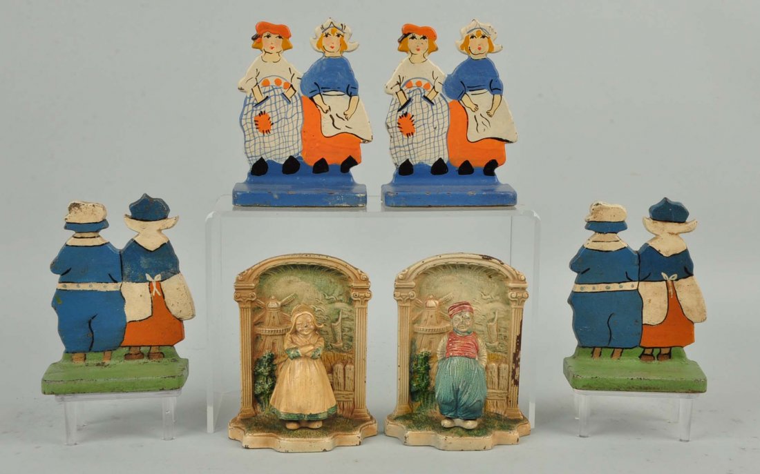 Lot of 3 pairs: Cast Iron Assorted Dutch Girl & Boy (1 of 1)