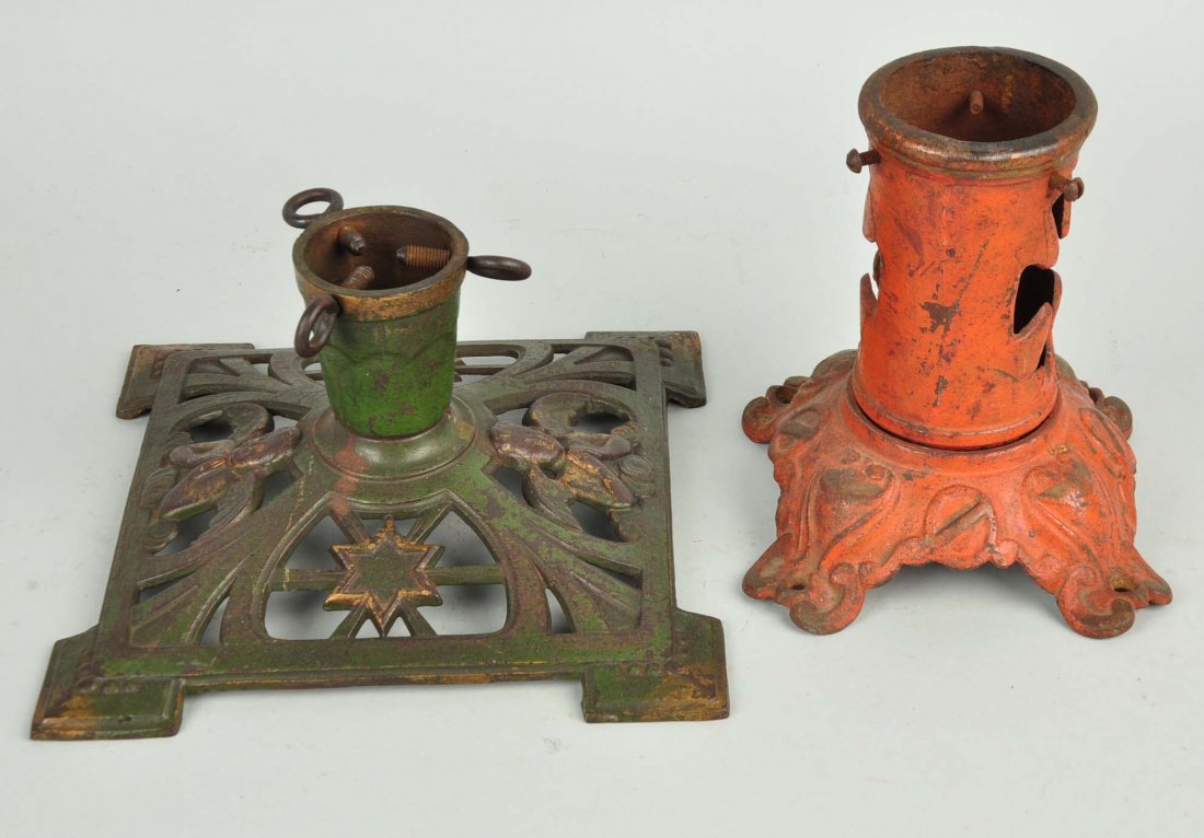 Lot of 2: Cast Iron Christmas Tree Stands. (1 of 1)