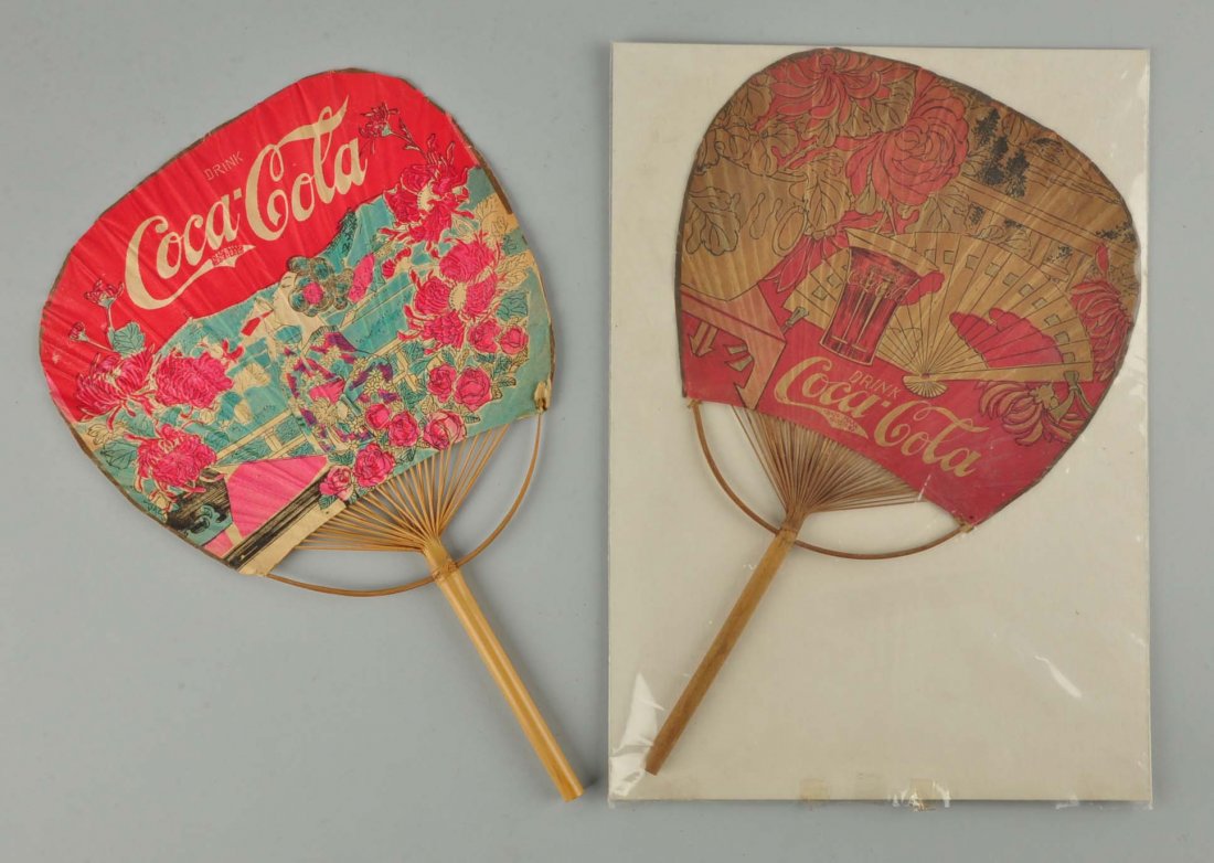 Lot of 2: Coca-Cola Hand Fans. (1 of 1)