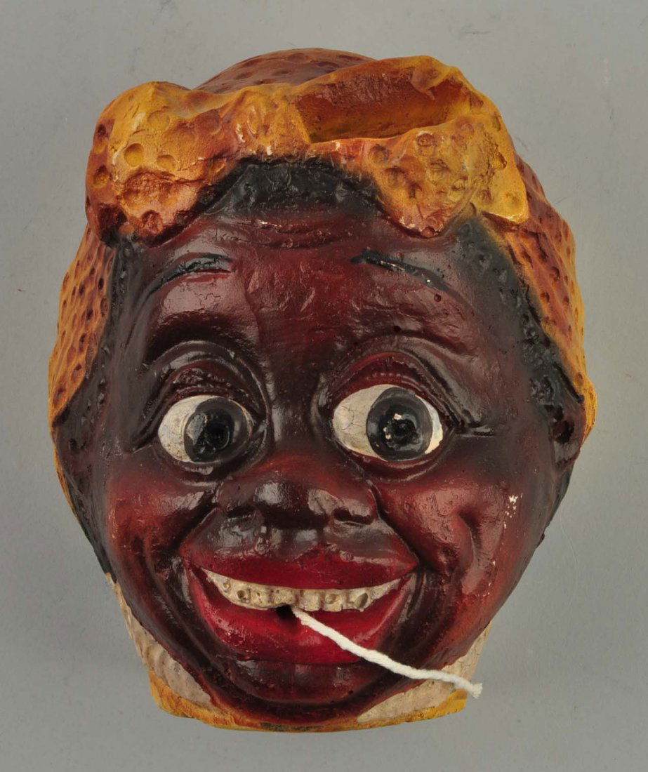 Black Americana Chalkware String Holder. (1 of 2)