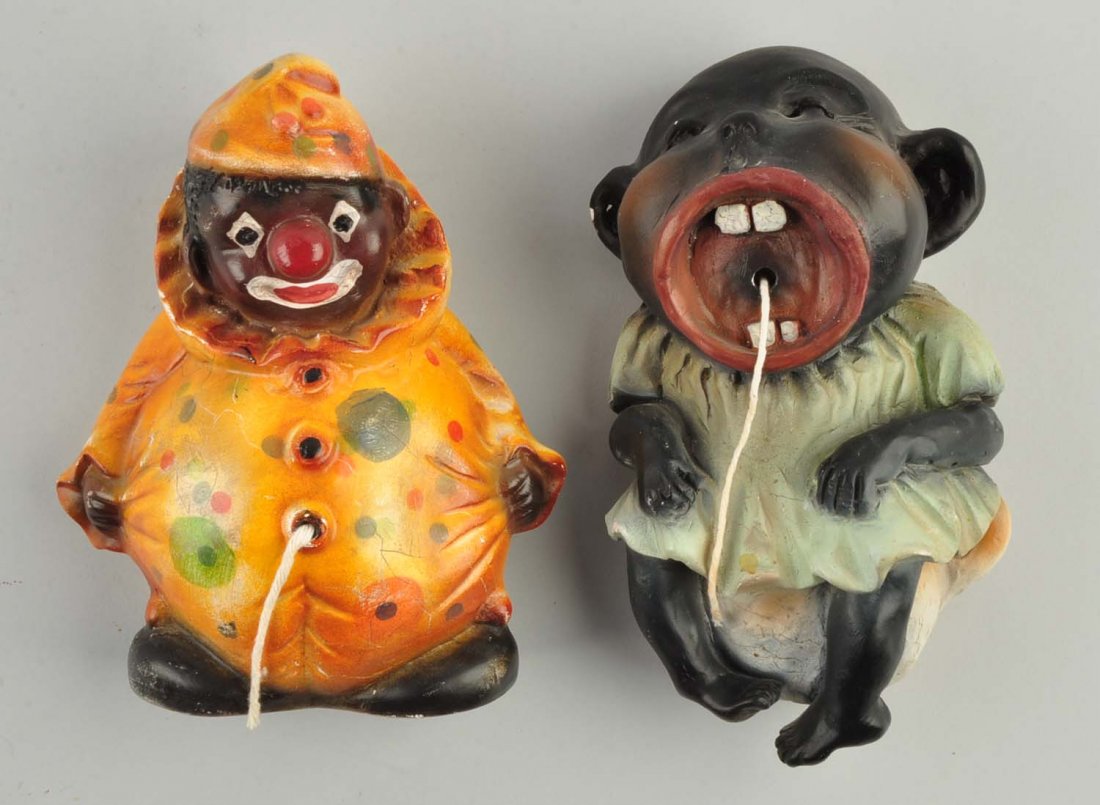 Lot of 2: Black Americana Chalkware String Holders (1 of 1)