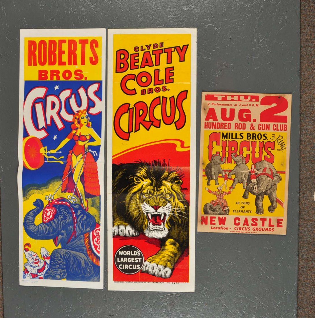 Lot of 3: Circus Posters. (1 of 1)