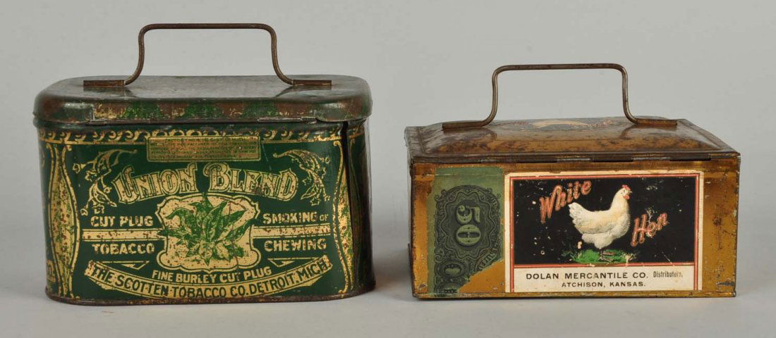 Lot of 2: White Hen & Union Blend Tobacco Tins. (1 of 2)