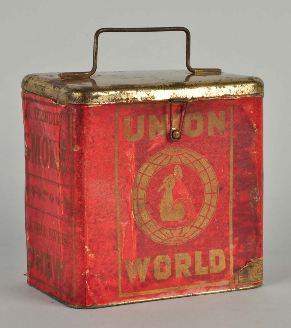 Union World Tobacco Tin. (1 of 3)