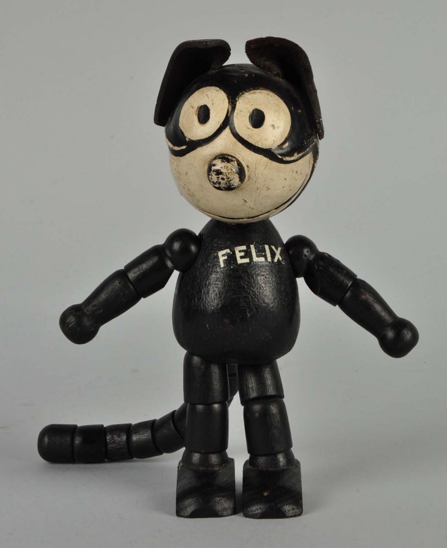 Felix the Cat Wooden Figure. (1 of 1)