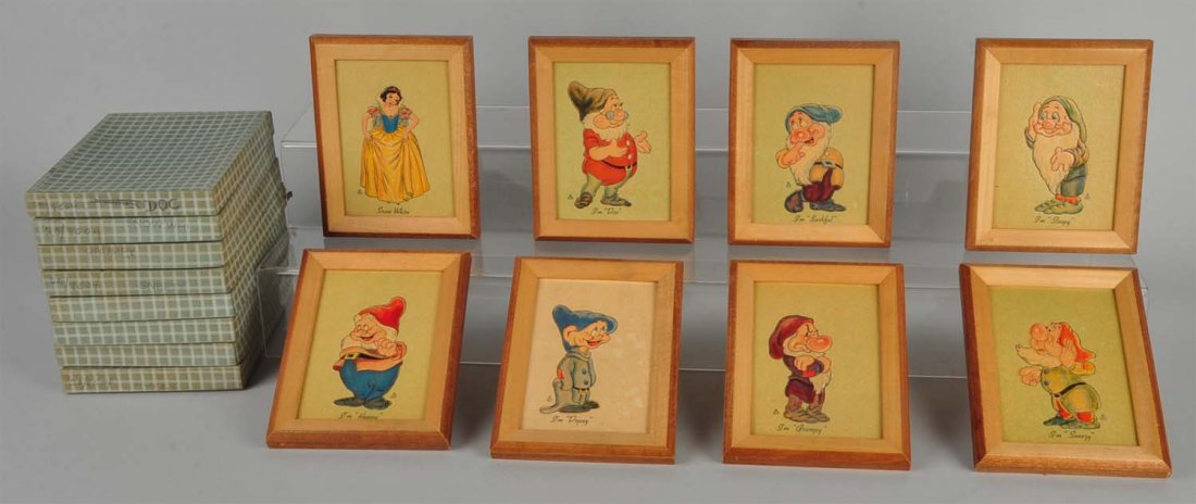 Lot Of 8: Snow White & Seven Dwarfs Wall Plaques. (1 of 1)