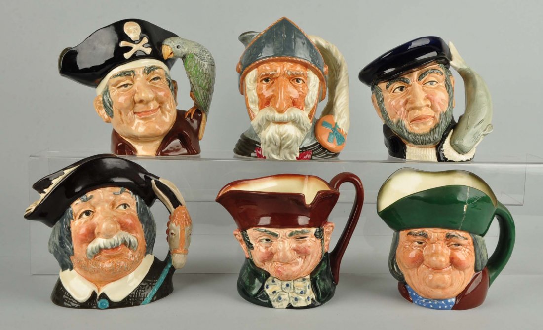 Lot of 6: Toby Mugs. (1 of 1)