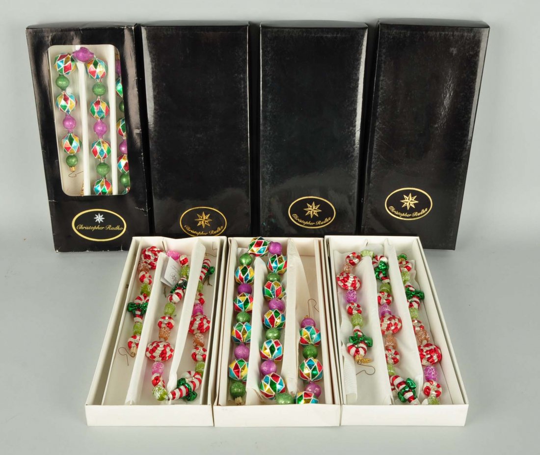 Lot Of 4 : Radko Christmas Garland in Boxes. (1 of 2)