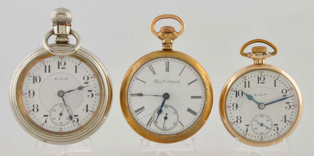 Lot Of 3: Elgin Pocket Watches. (1 of 1)