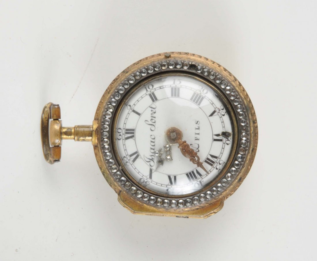 Isaac Soret Pocket Watch In Box. (1 of 4)