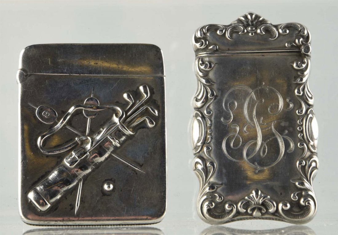 Lot of 2: Sterling Silver Match Safes. (1 of 1)