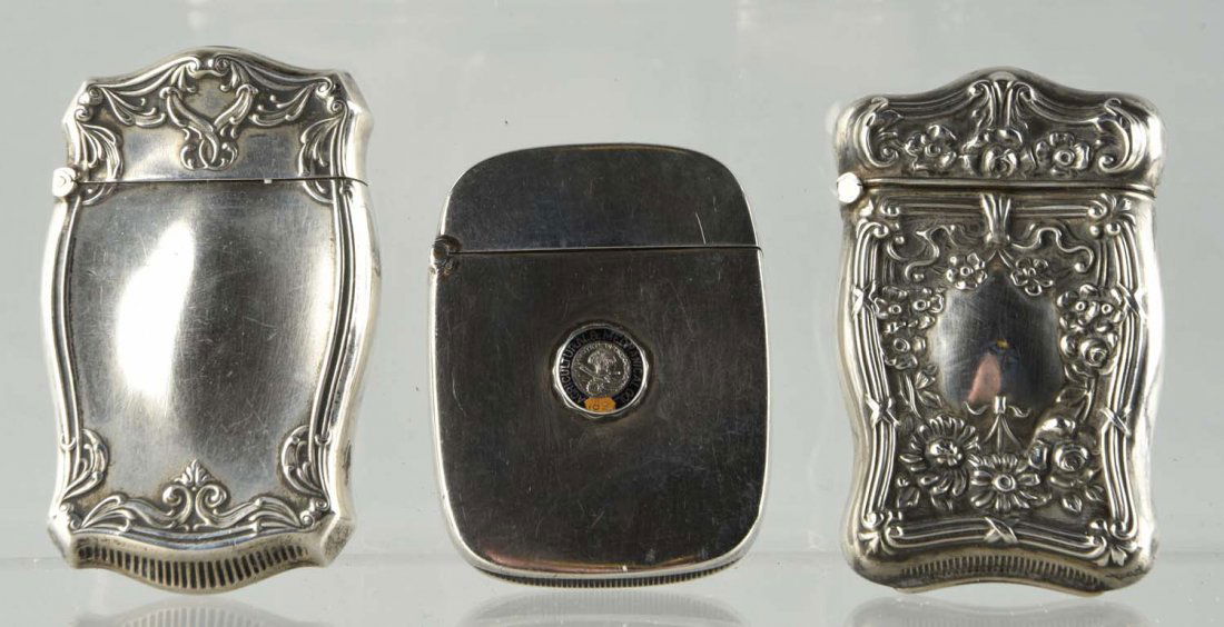 Lot of 3: Sterling Silver Match Safes. (1 of 1)