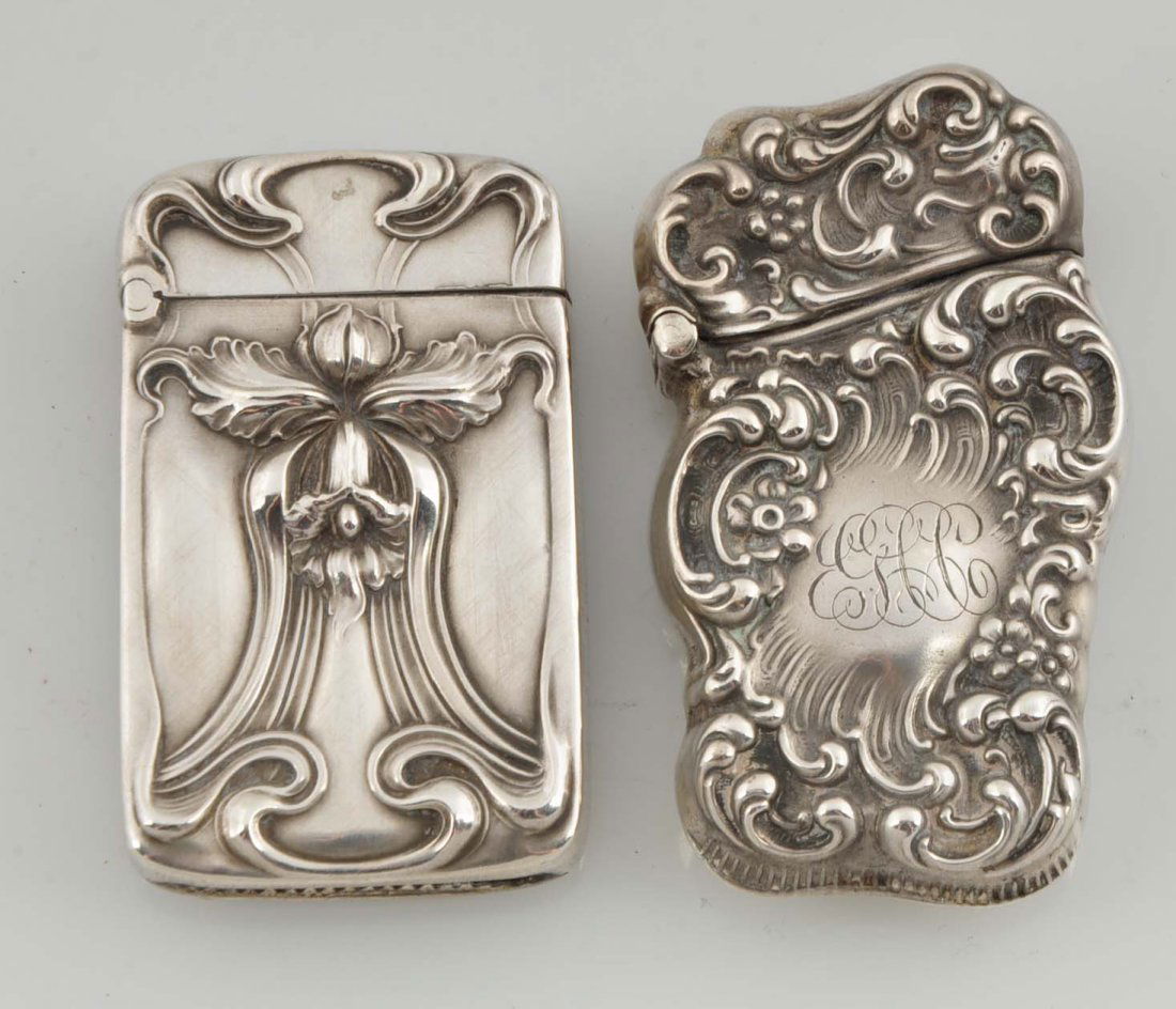 Lot of 2: Vintage Sterling Match Safes. (1 of 2)