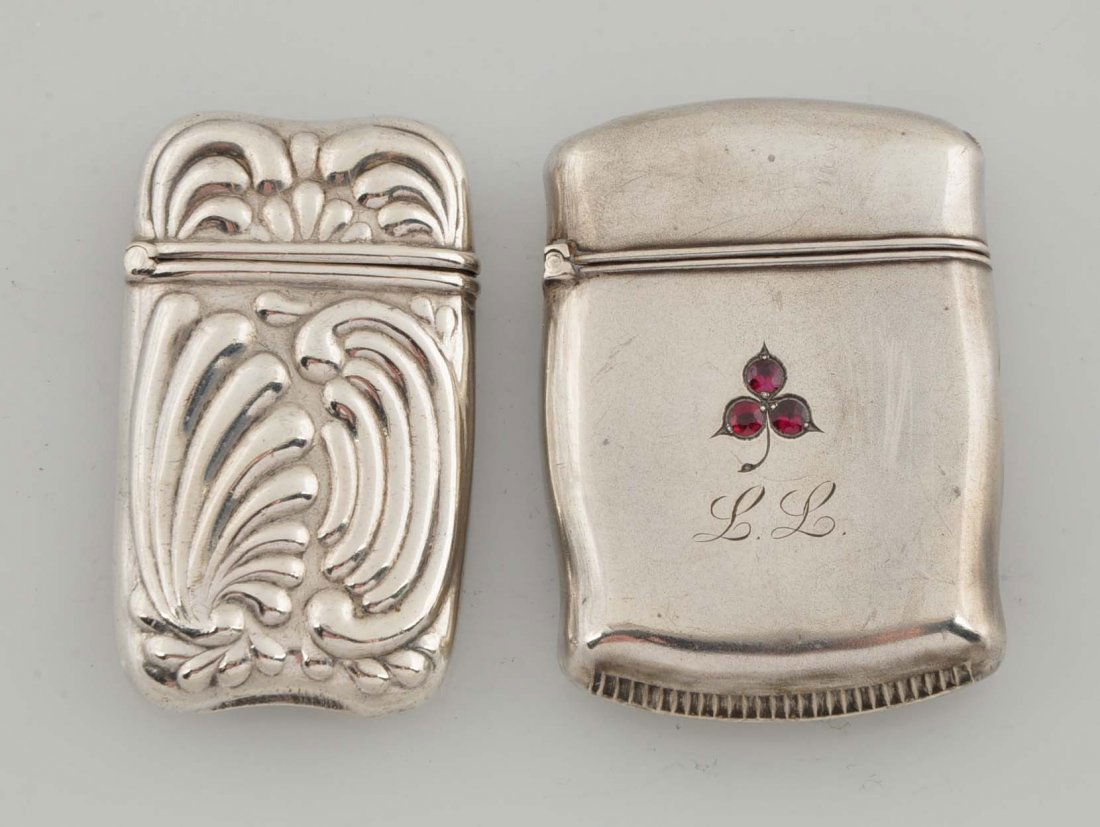 Lot of 2: Vintage Sterling Match Safes. (1 of 2)