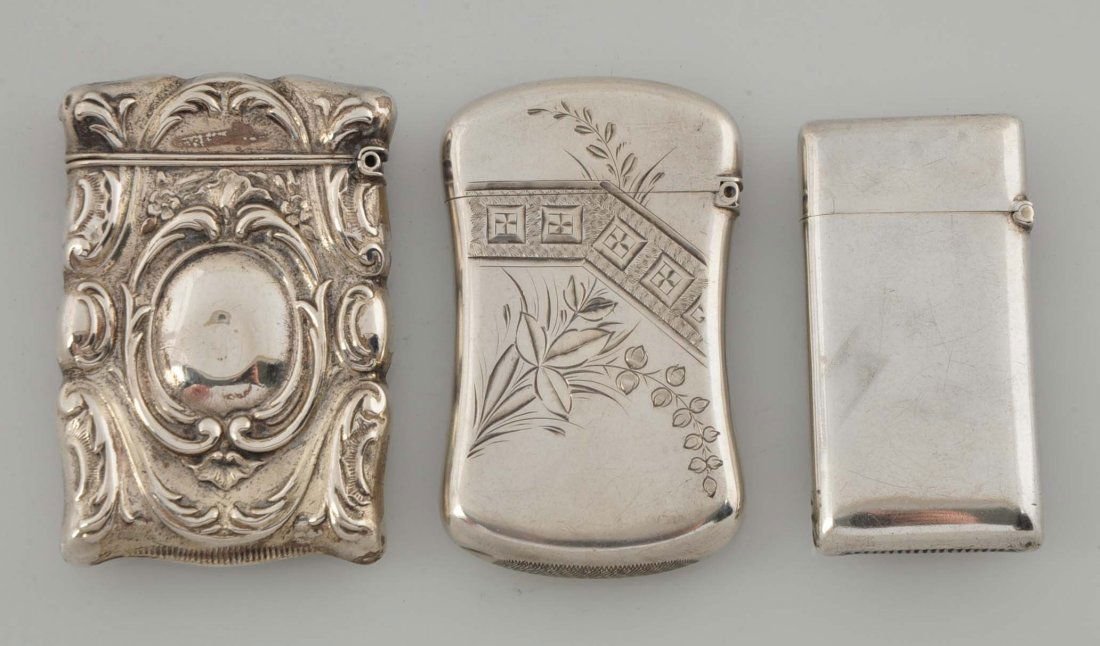 Lot of 3: Vintage Sterling Match Safes. (1 of 2)