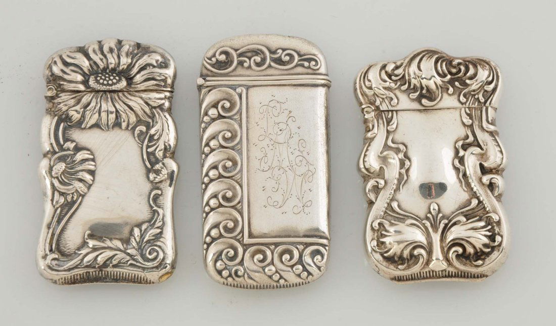 Lot of 3: Vintage Sterling Match Safes. (1 of 2)