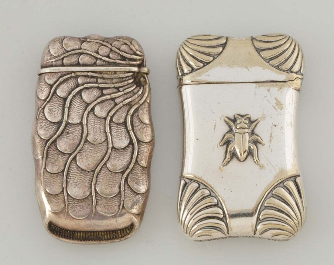 Lot of 2: Vintage Sterling Match Safes. (1 of 2)