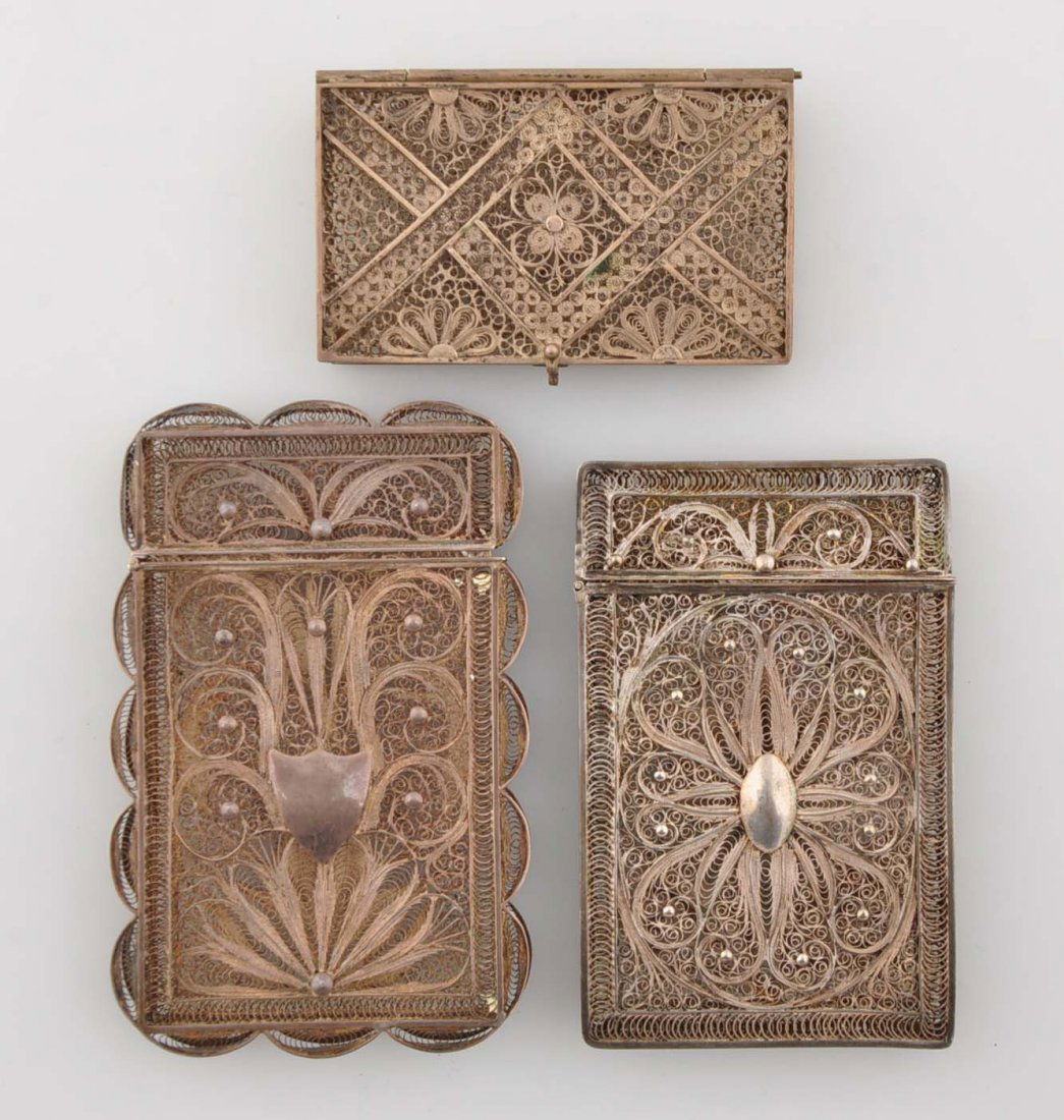 Lot Of 3: Vintage Calling Card Cases. (1 of 2)