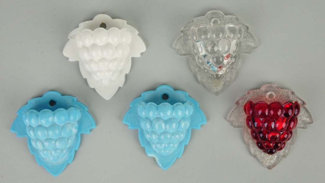 Lot of 5: Vintage Glass Wall Match Holders. (1 of 1)