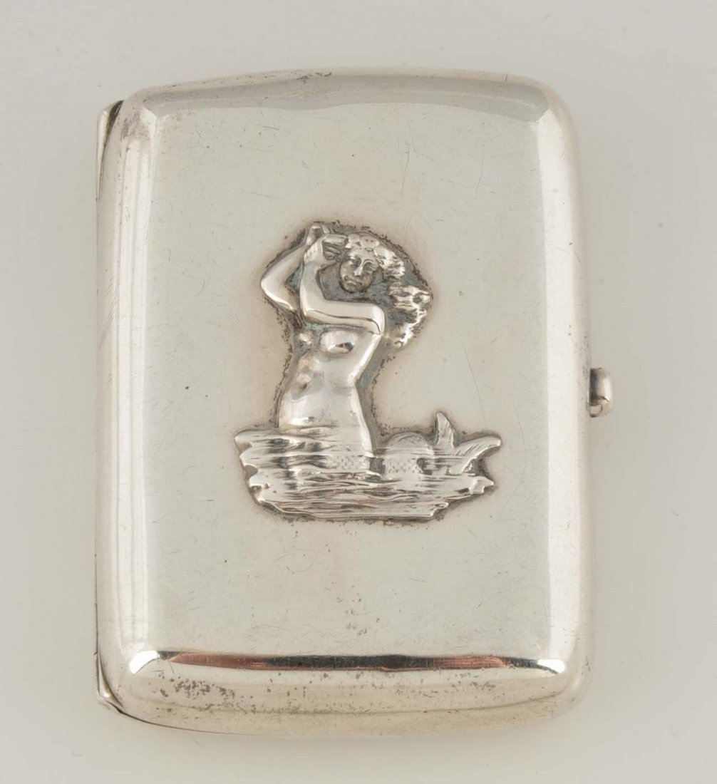 Vintage Sterling Silver Cigarette Case. (1 of 2)