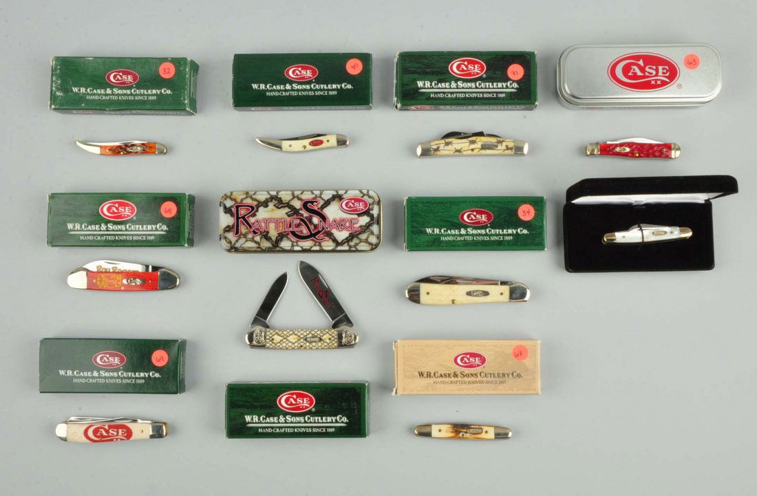 Lot Of 10: Case & Sons Pocket Knives. (1 of 1)