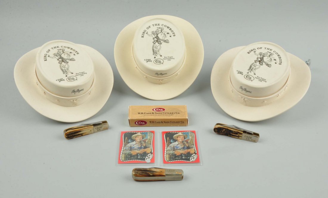 Lot Of 3: Case Roy Rodgers "Hat" Commemoratives. (1 of 2)